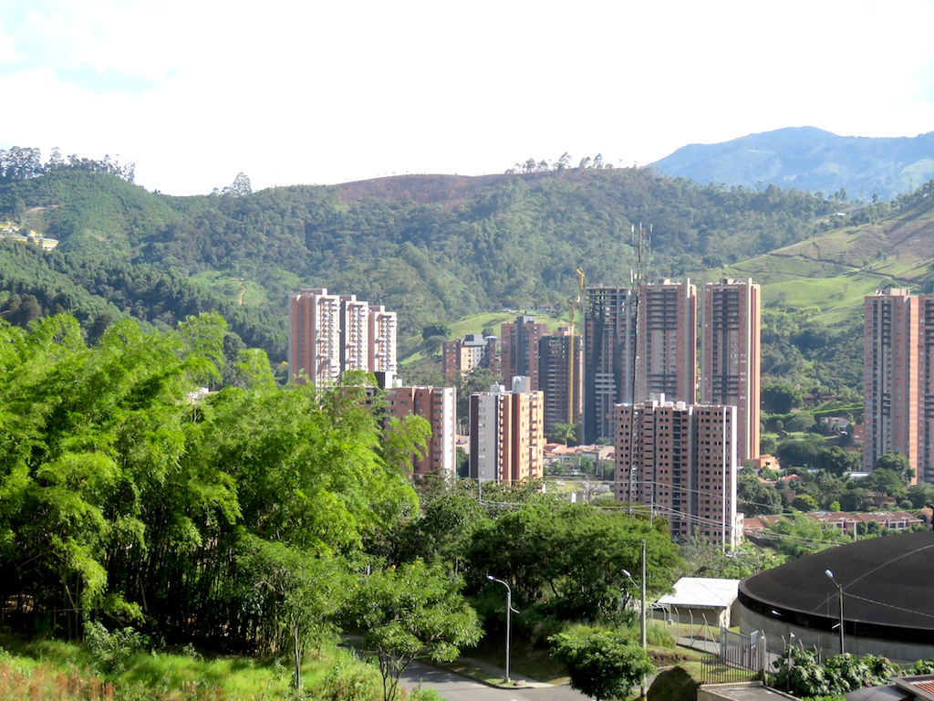 View from one of the balconies in the apartment