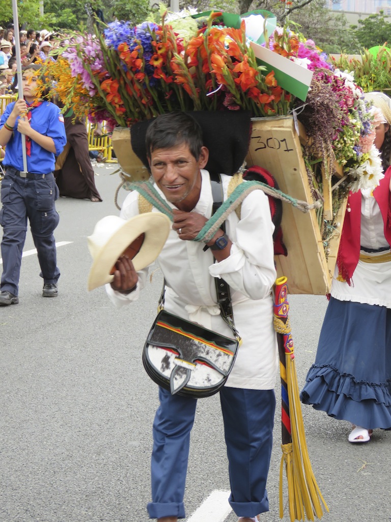 Carrying another traditional silleta