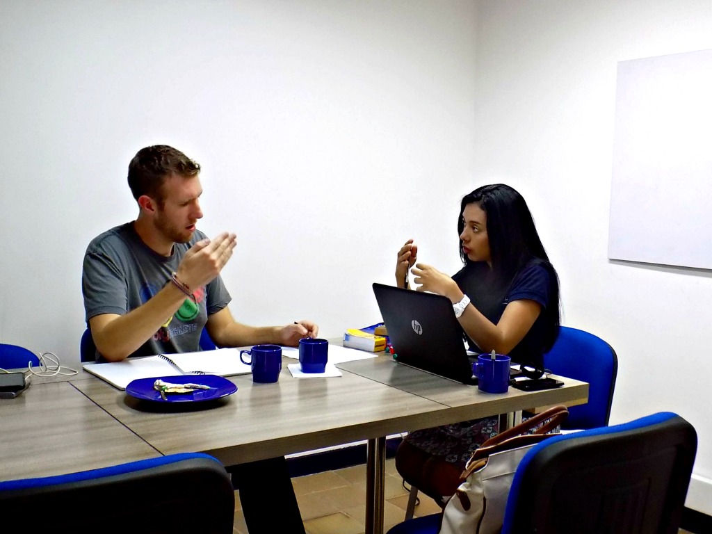 A private class at Total Spanish.