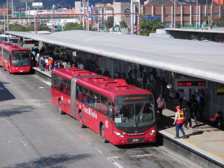 Bogota’s Transmilenio buses (Photo by Pedro Felipe)