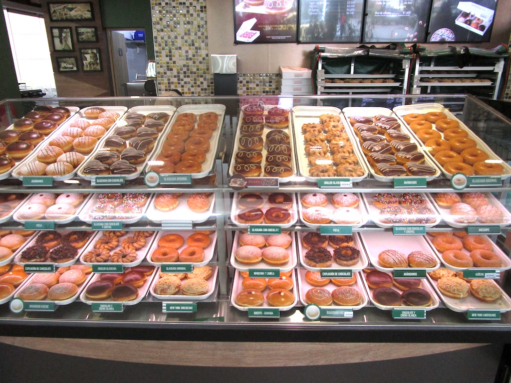 Inside the second Krispy Kreme in Medellín