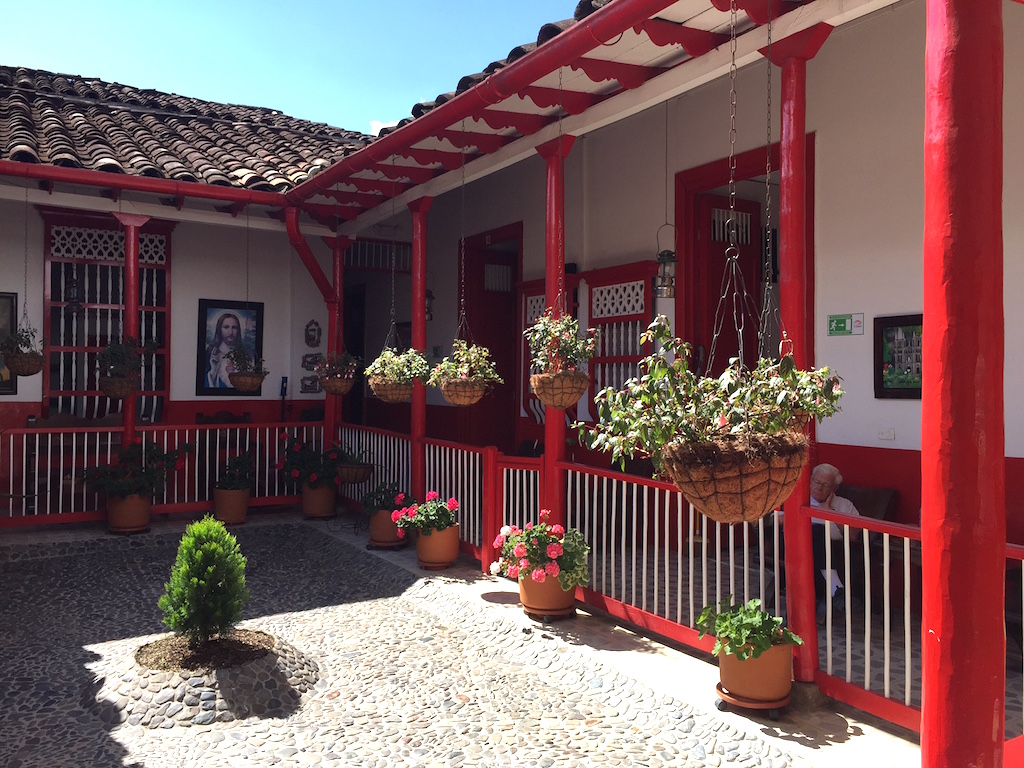 Interior Courtyard of Hotel La Casona