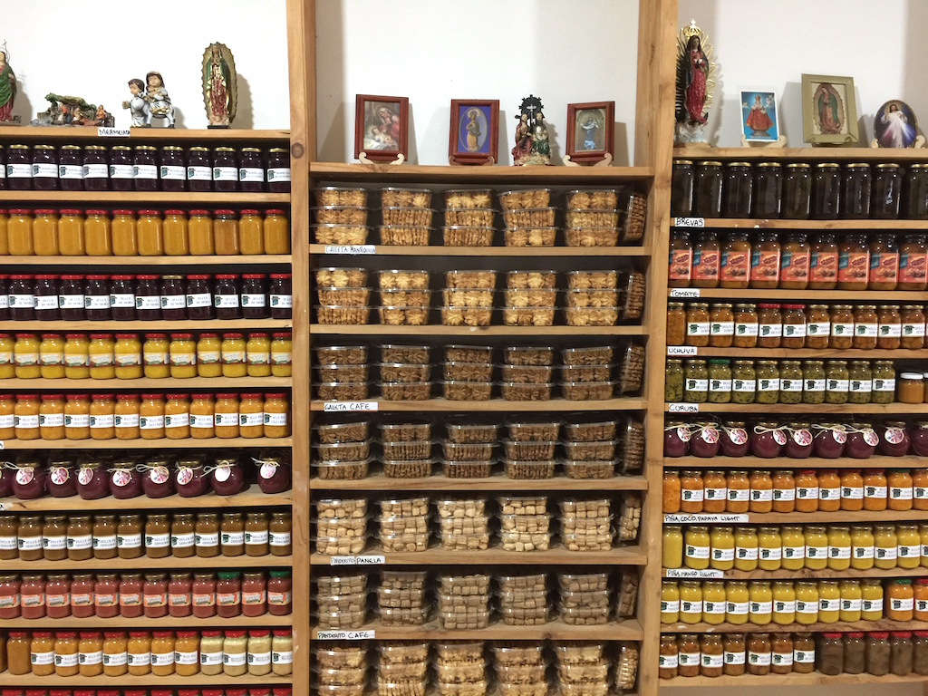 A fraction of the products available at Dulces del Jardín