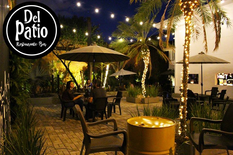 Lots of plants at the open air Del Patio bar! Photo courtesy of Del Patio