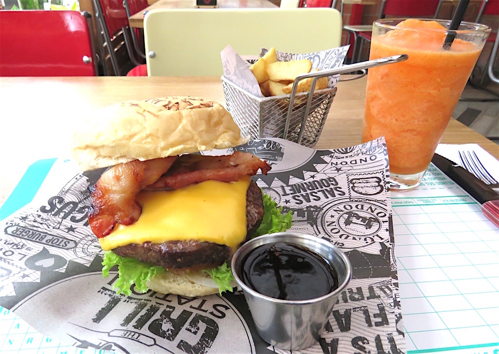 Grill Station custom burger