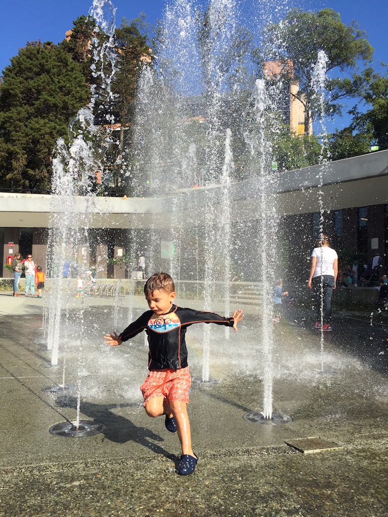 Some of the many fountains