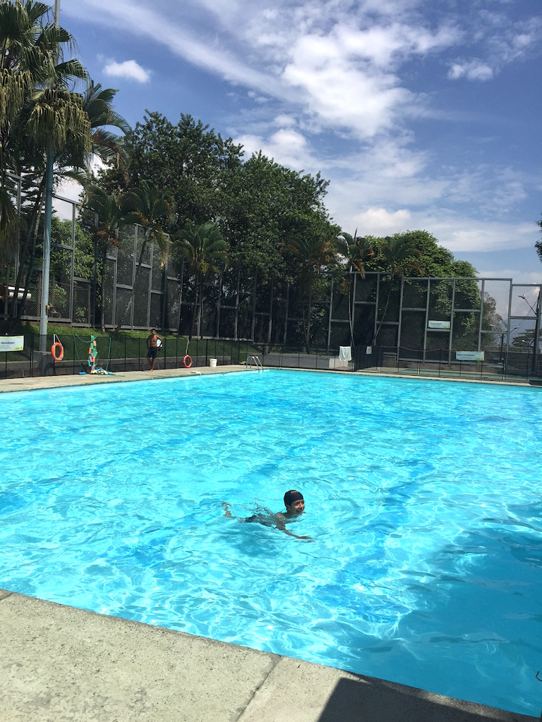 Admission is free to the semi-Olympic sized swimming pool