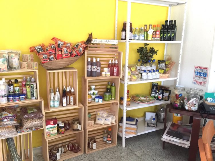 Some of the products for sale at El Árbol de la Vida