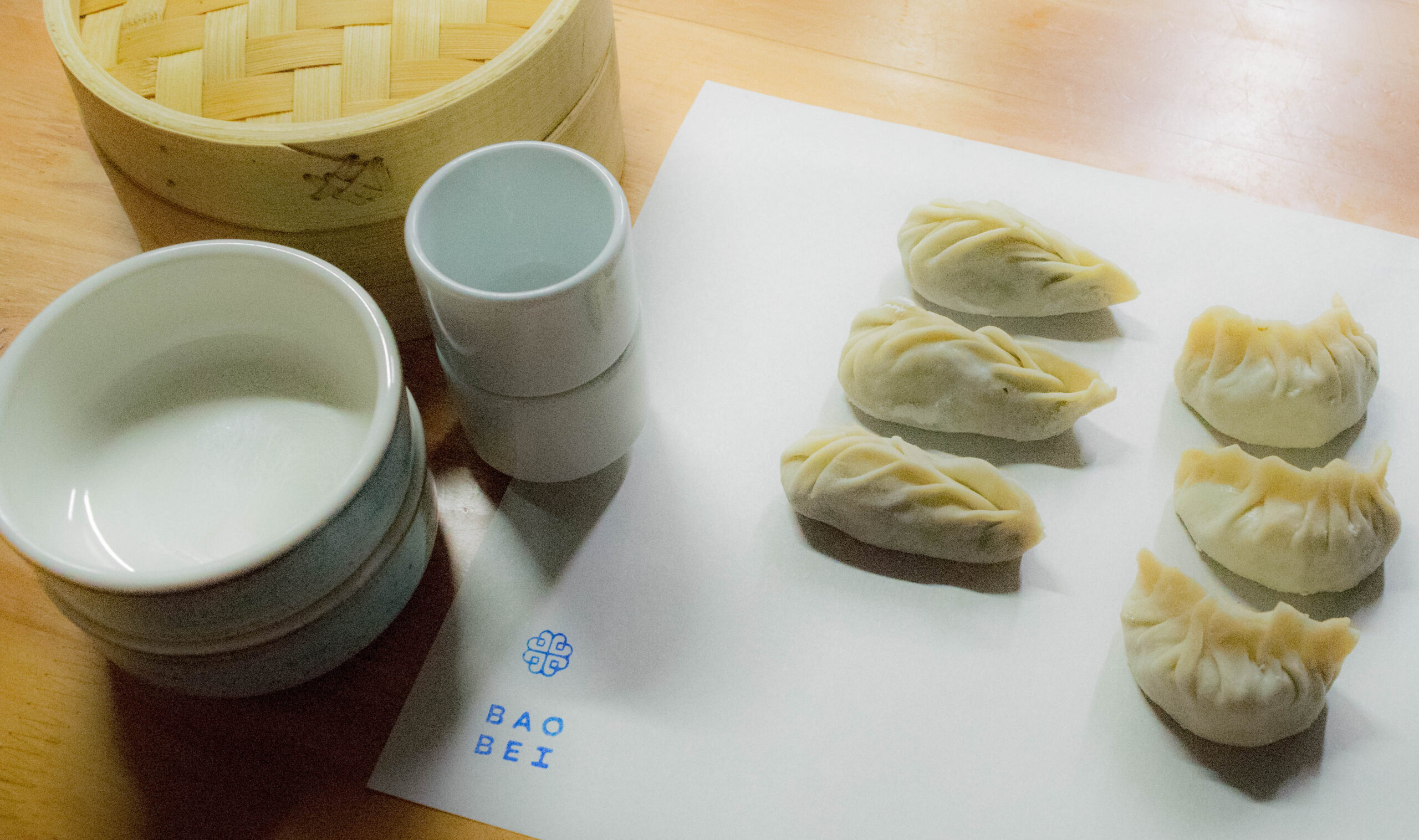 Freshly made dumplings