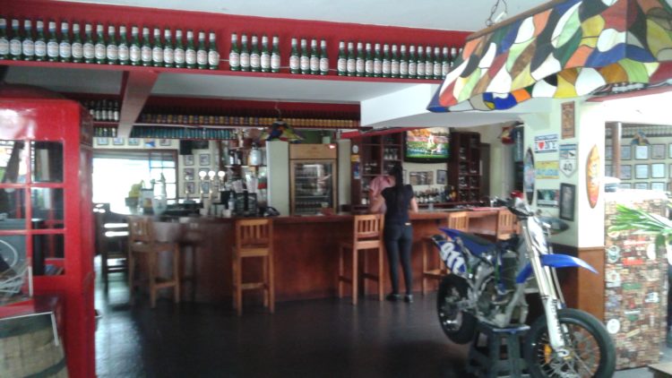 Medellin Beer Factory has a nice big bar, perfect for mixing and mingling