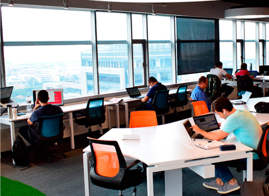 Work space with a view at Tinkko (photo courtesy of Tinkko)