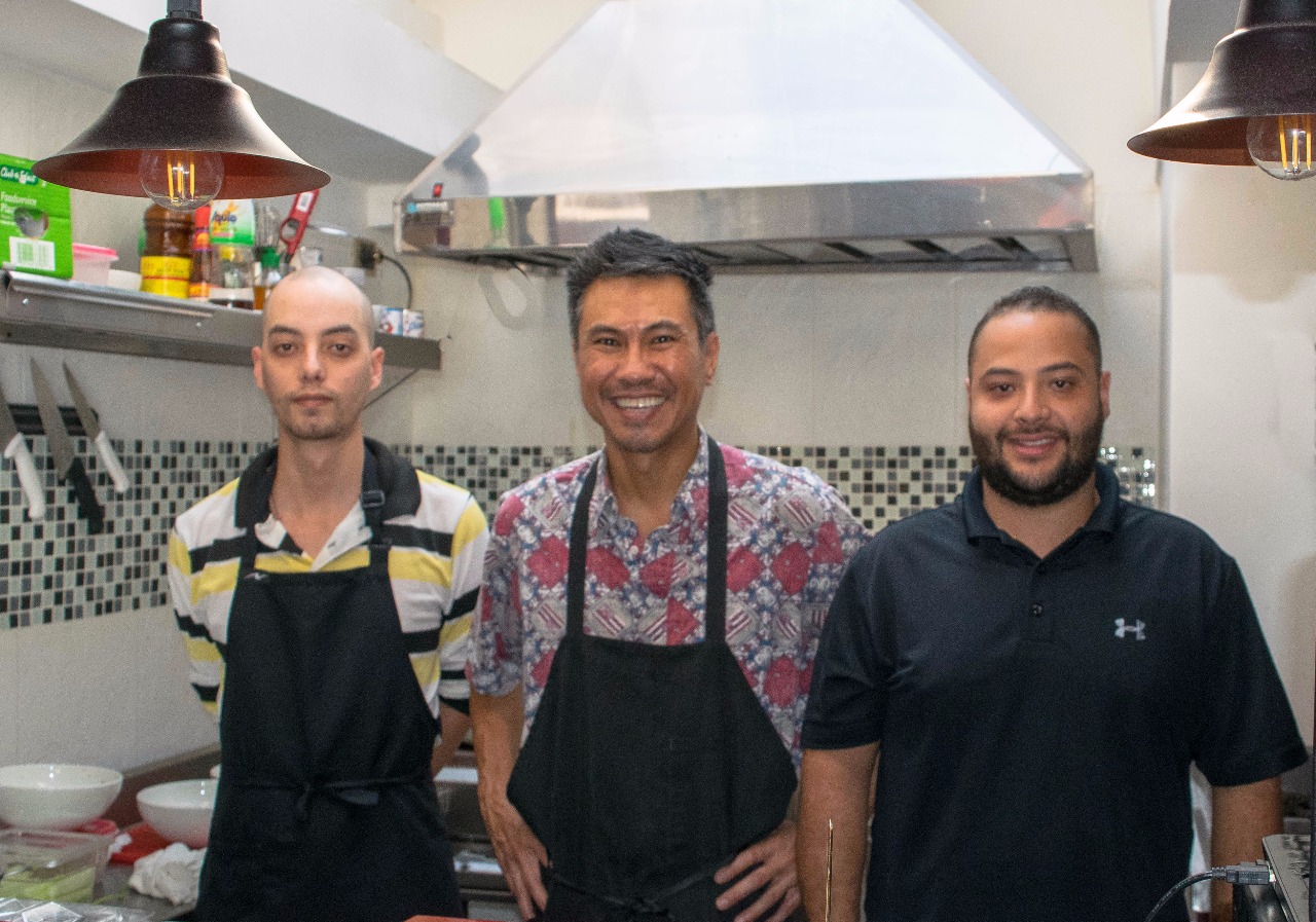 The men who prepare the pho
