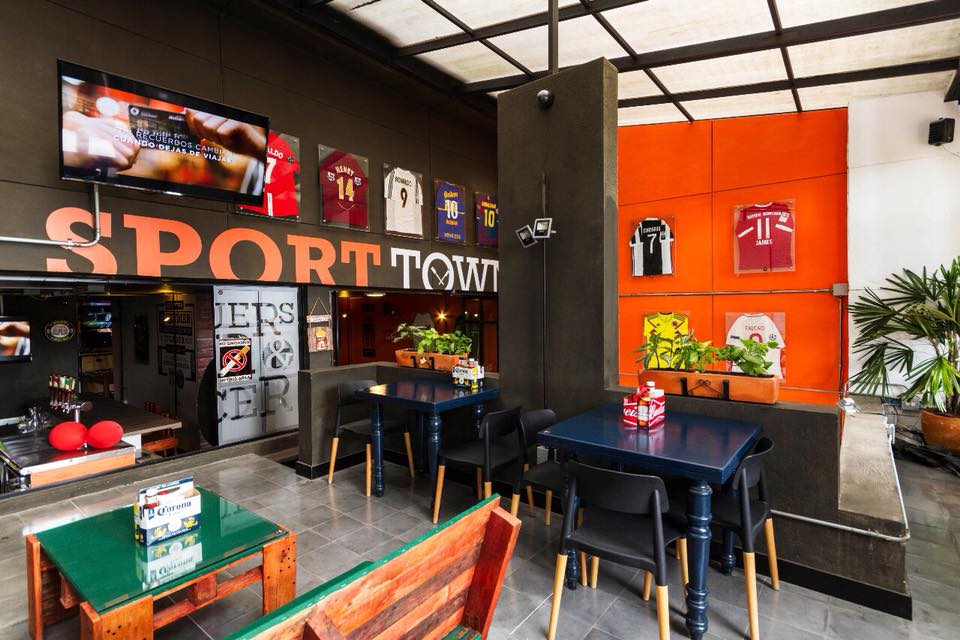 Sport Town has plenty of team jerseys decorating their walls (photo courtesy of Sport Town)