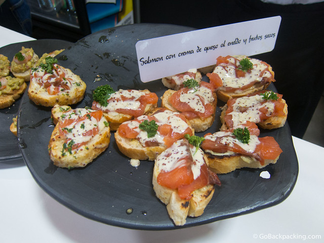 Salmon tapas at Ole Ole