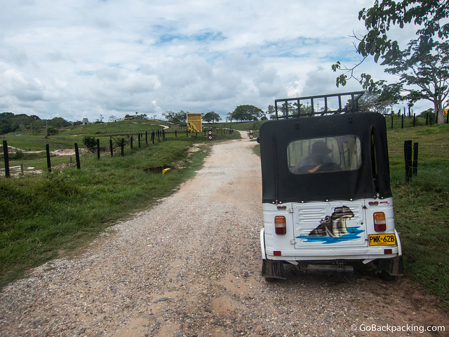 Moto rickshaws are a popular way to get around the park if you don't have your own car