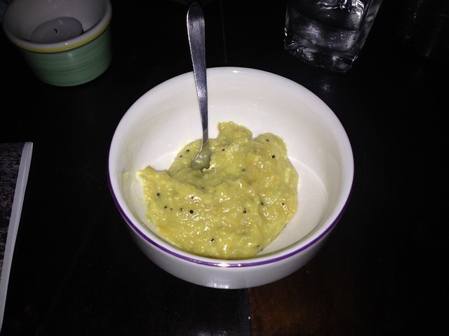 For dessert, a mix of coconut and banana with spices