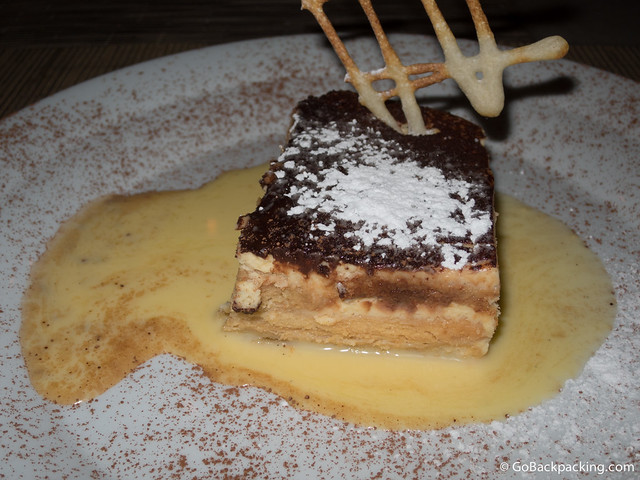 The Tiramisu is the most popular dessert