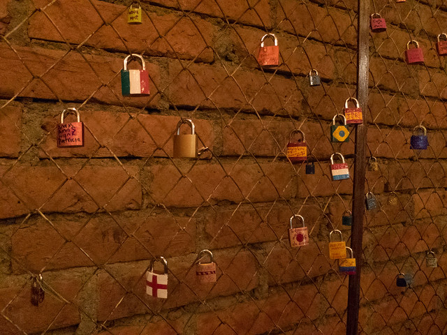 Locks are available to purchase and decorate