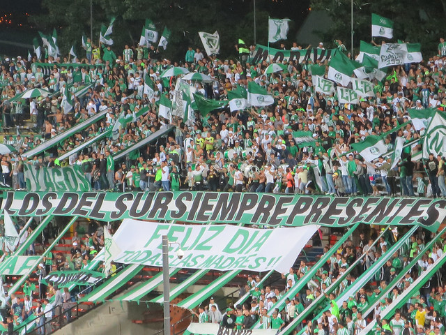 Nacional fans at Estadio