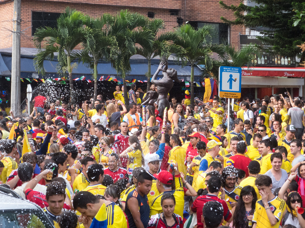 Thirty minutes after the match ended, the celebrations were still going strong