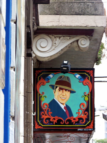 Carlos Gardel Sign in Buenos Aires. 