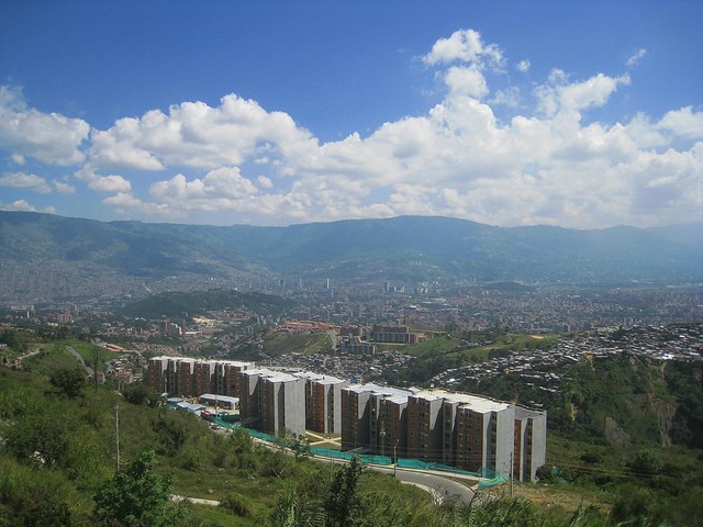 View of Medellin from La Aurora, the last stop on the metrocable