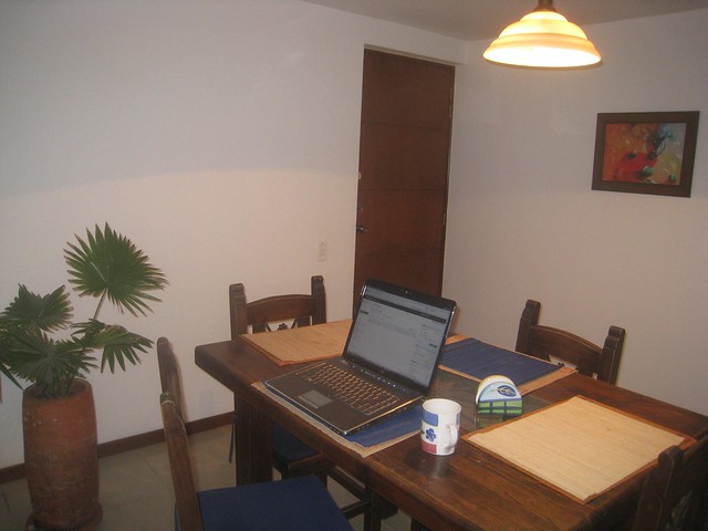 Laptop + apartment = my new office