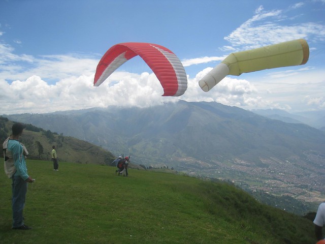 Ricardo guides Martin off the mountain