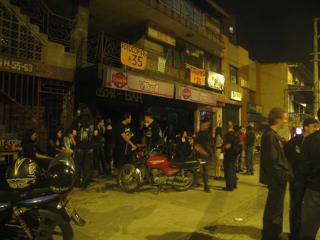 The scene outside Ossian Bar