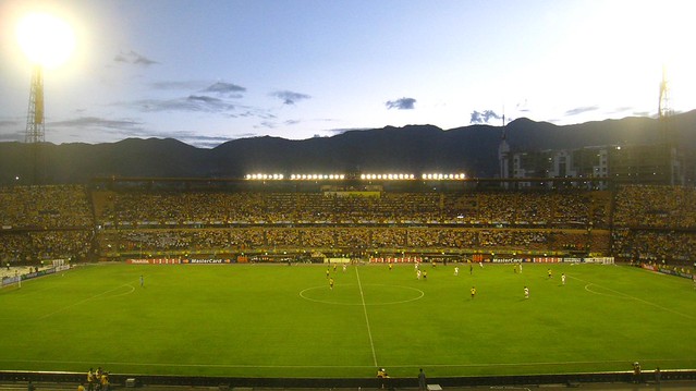 Estadio Colombia v Peru in a 2009 World Cup Qualifying match played at Estadio