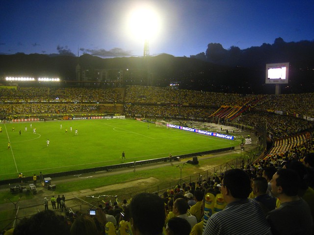 World Cup action under the lights