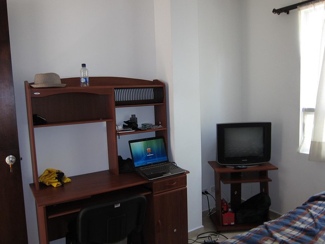 Each room also features cable television, a desk, and a floor fan. Each room also features cable television, a desk, and a floor fan.