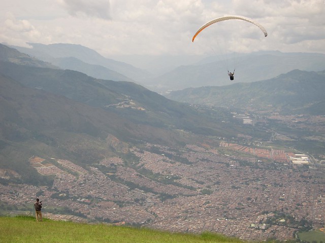 Troy captures Drew's flight on video.