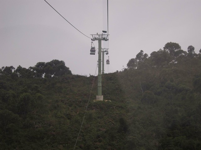 The metrocable from Santo Domingo to Parque Arvi