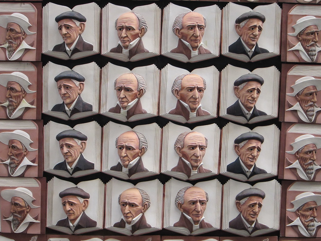 Relief outside the Envigado library