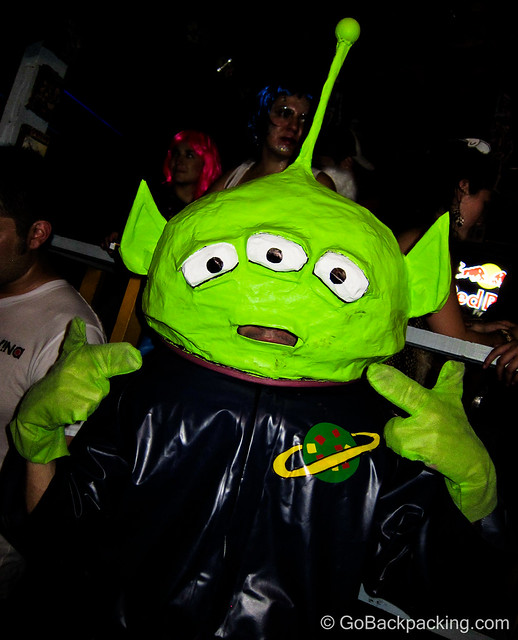 This alien guy was constantly having his photo taken.