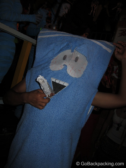 I don't watch South Park, but Mike informed me this is the Towlie character - a towel that does cocaine.