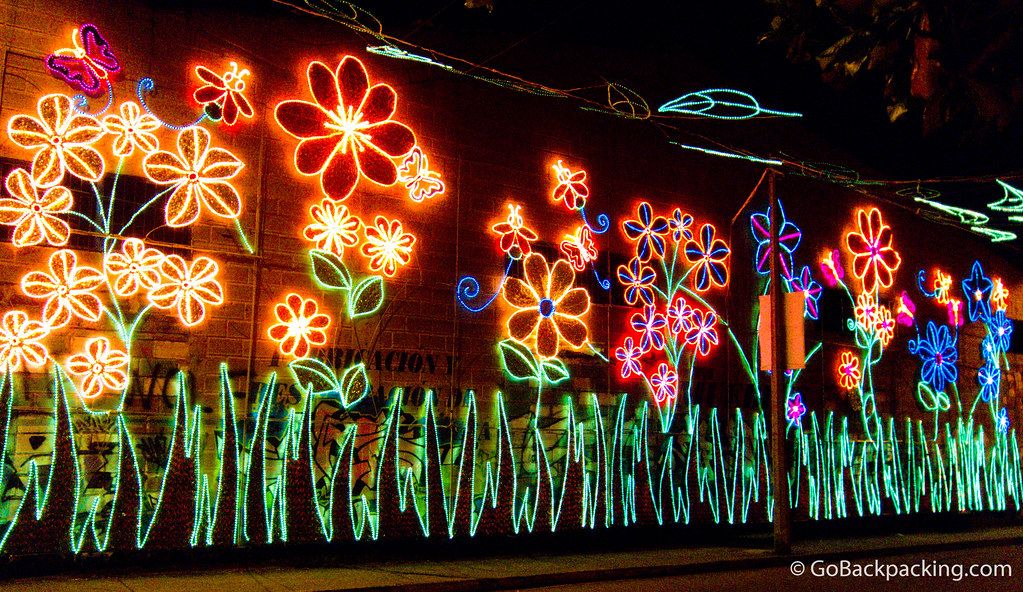 Holiday lights in Envigado