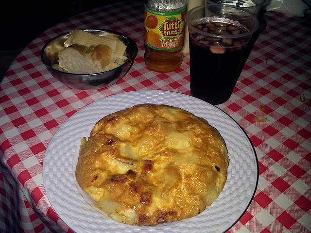 Tortilla de Patatas y Chorizo Iberico