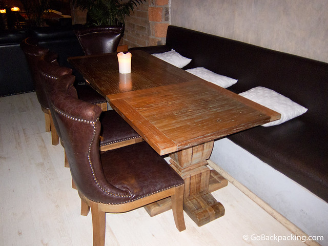 Seating at El Cielo