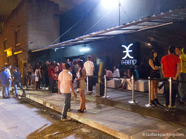 The End Discoteca in barrio Colombia