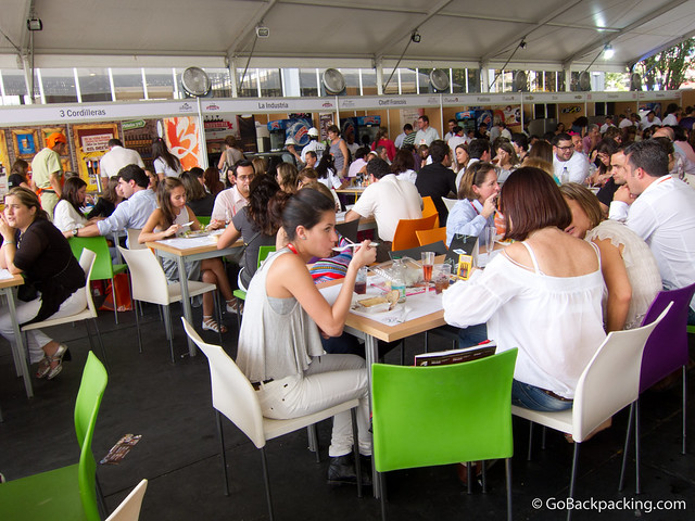 Outdoor cafeteria with local restaurants 