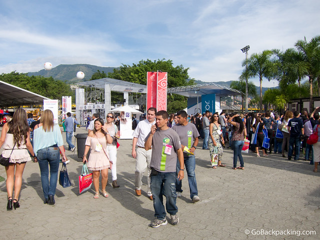 Outdoors at Colombiamoda