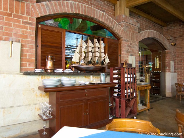 Garden terrace at La Frigata Garden terrace at La Frigata