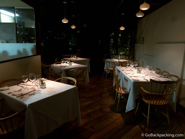 A more formal dining room on the ground floor