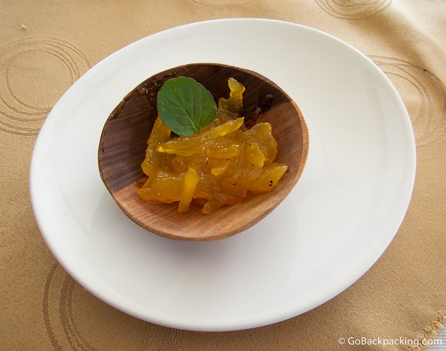 Fifth course: maracuya 