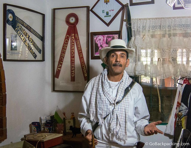 Don Vasquez gives us a tour of his family home, and now museum. 