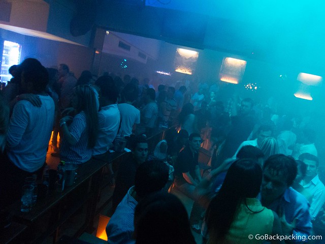 Opposite the stage there was a sea of people