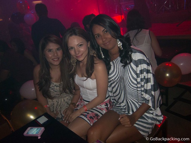 From right: my date Viviana, Viviana the birthday girl, and a friend of the two