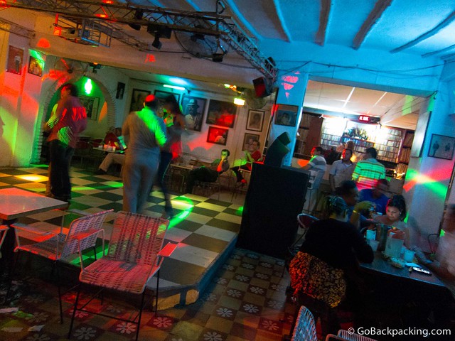 Inside Salsa Calison on a Friday night